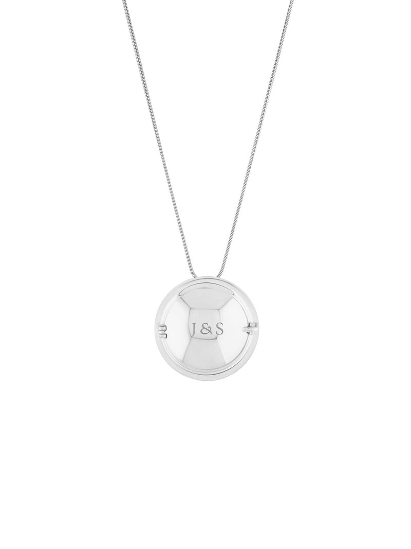 Memento Round Pendant Silver - MISHO -