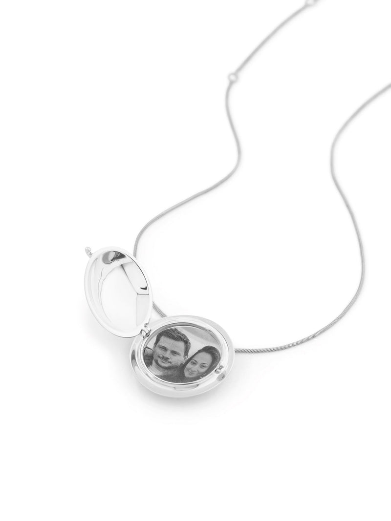 Memento Round Pendant Silver - MISHO -