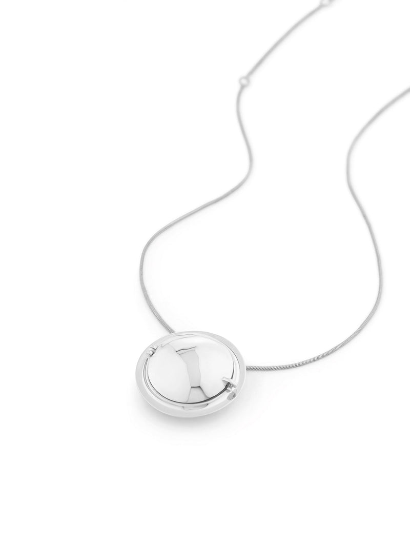 Memento Round Pendant Silver - MISHO -