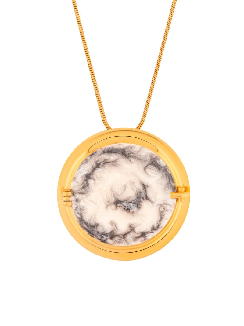 Memento Round Pendant White - MISHO - Pendant