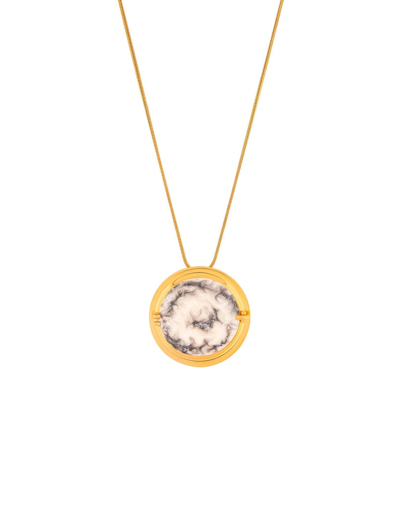 Memento Round Pendant White - MISHO - Pendant