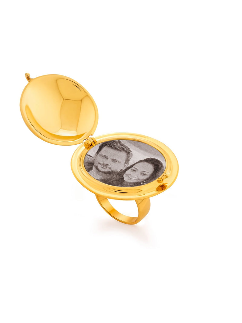 Memento Round Ring Gold - MISHO - Pendant