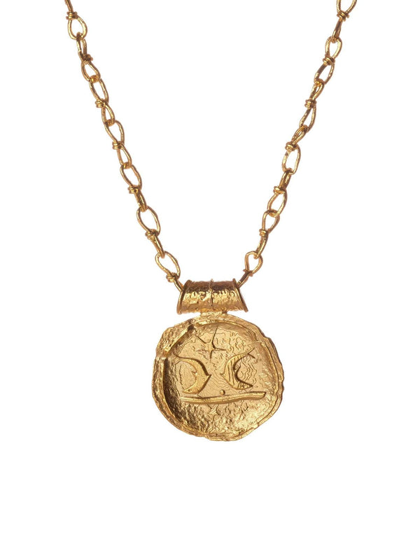 Pisces Zodiac Pendant - MISHO - Necklace