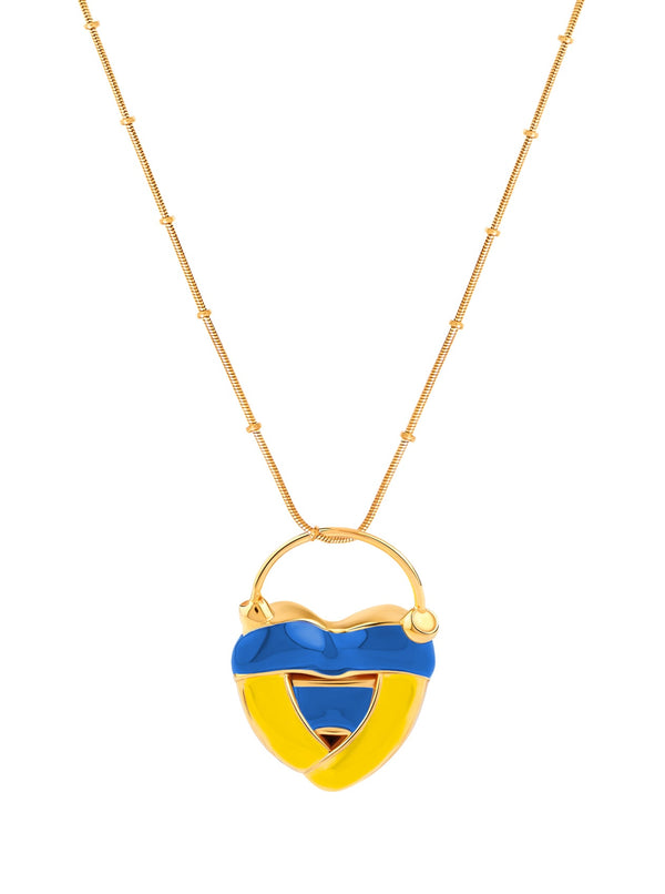 #standwithukraine Love Locket (100% donation*) - MISHO - Necklace