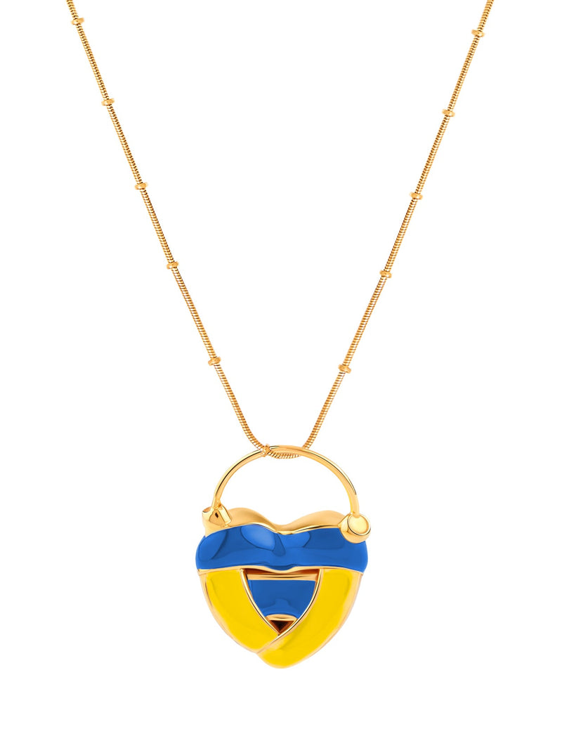 #standwithukraine Love Locket (100% donation*) - MISHO - Necklace