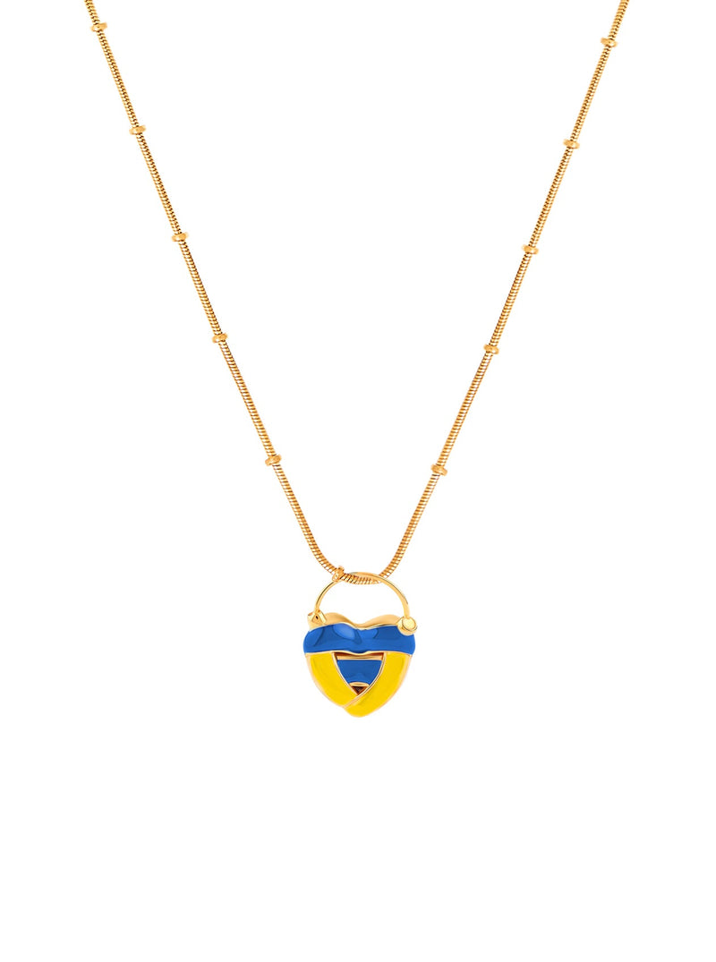 #standwithukraine Mini Love Locket (100% donation*) - MISHO - Necklace