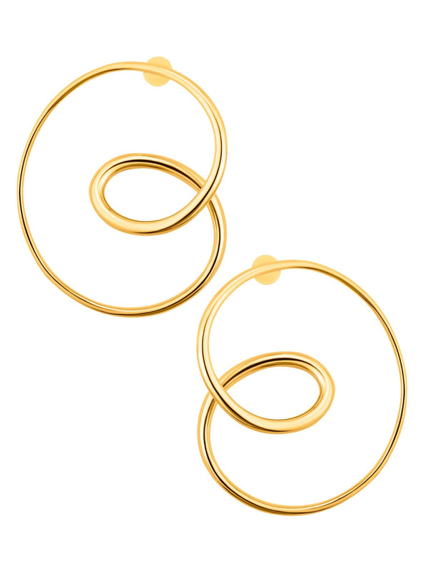 Swirly Classic Mismatched Hoops - MISHO - Earrings
