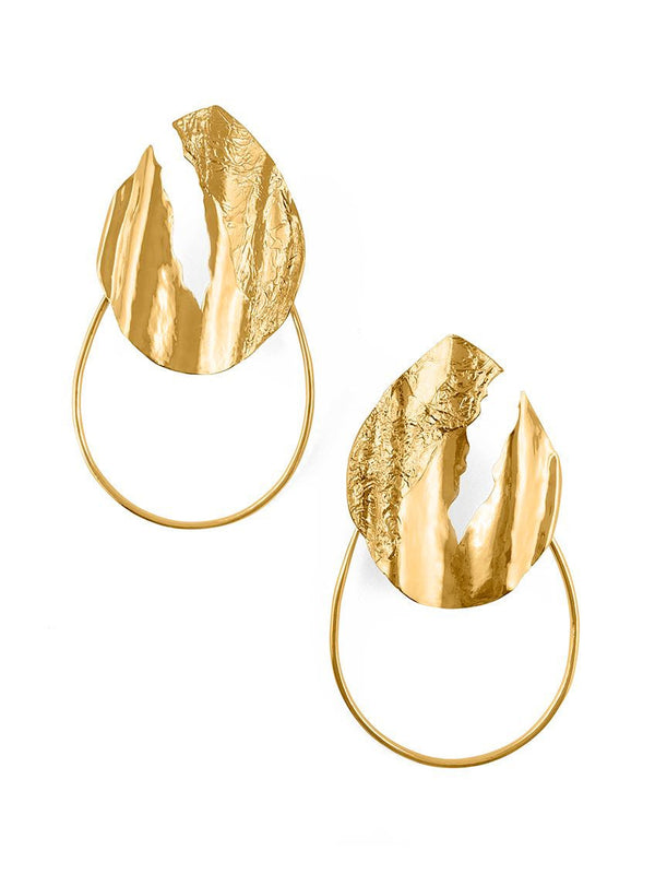 Textured Hoops - MISHO - Earrings