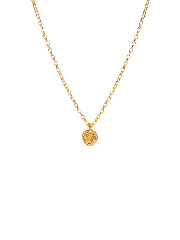 Textured Initial Necklace - MISHO - Mens