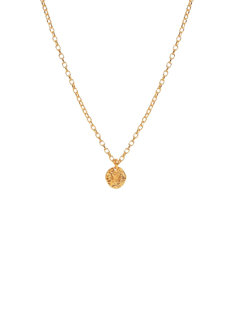 Textured Initial Necklace - MISHO - Mens