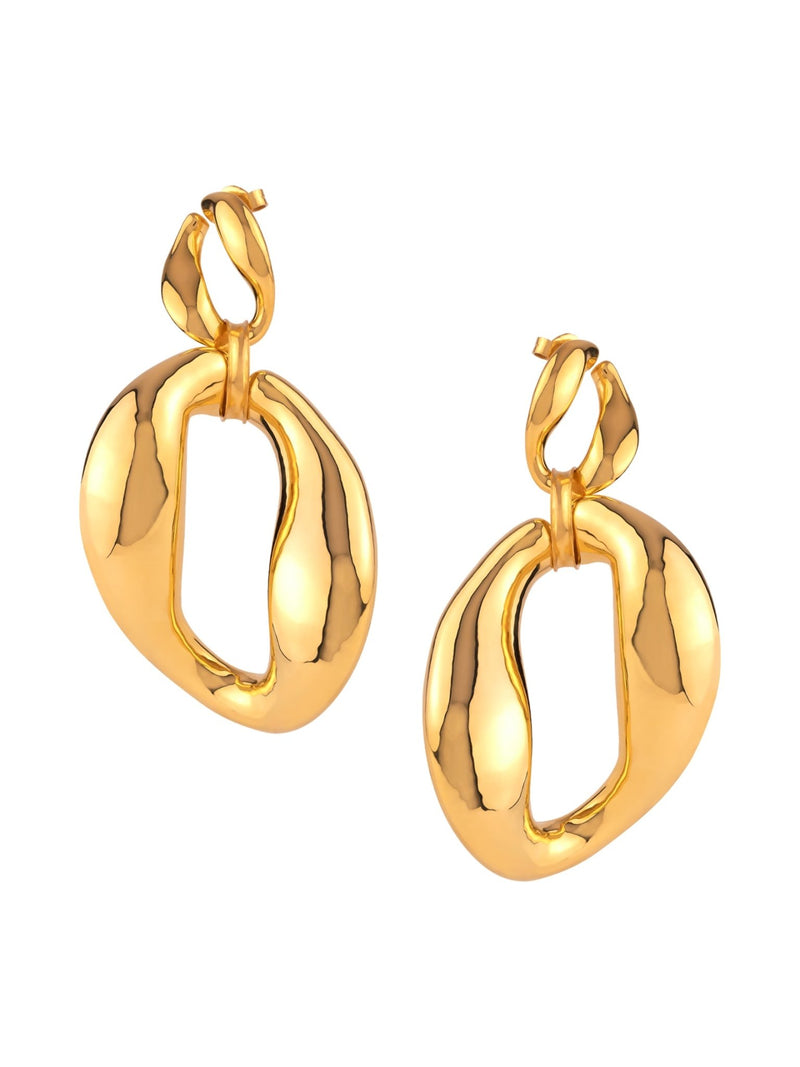 XXL Link Chain Hoops - MISHO - Earrings